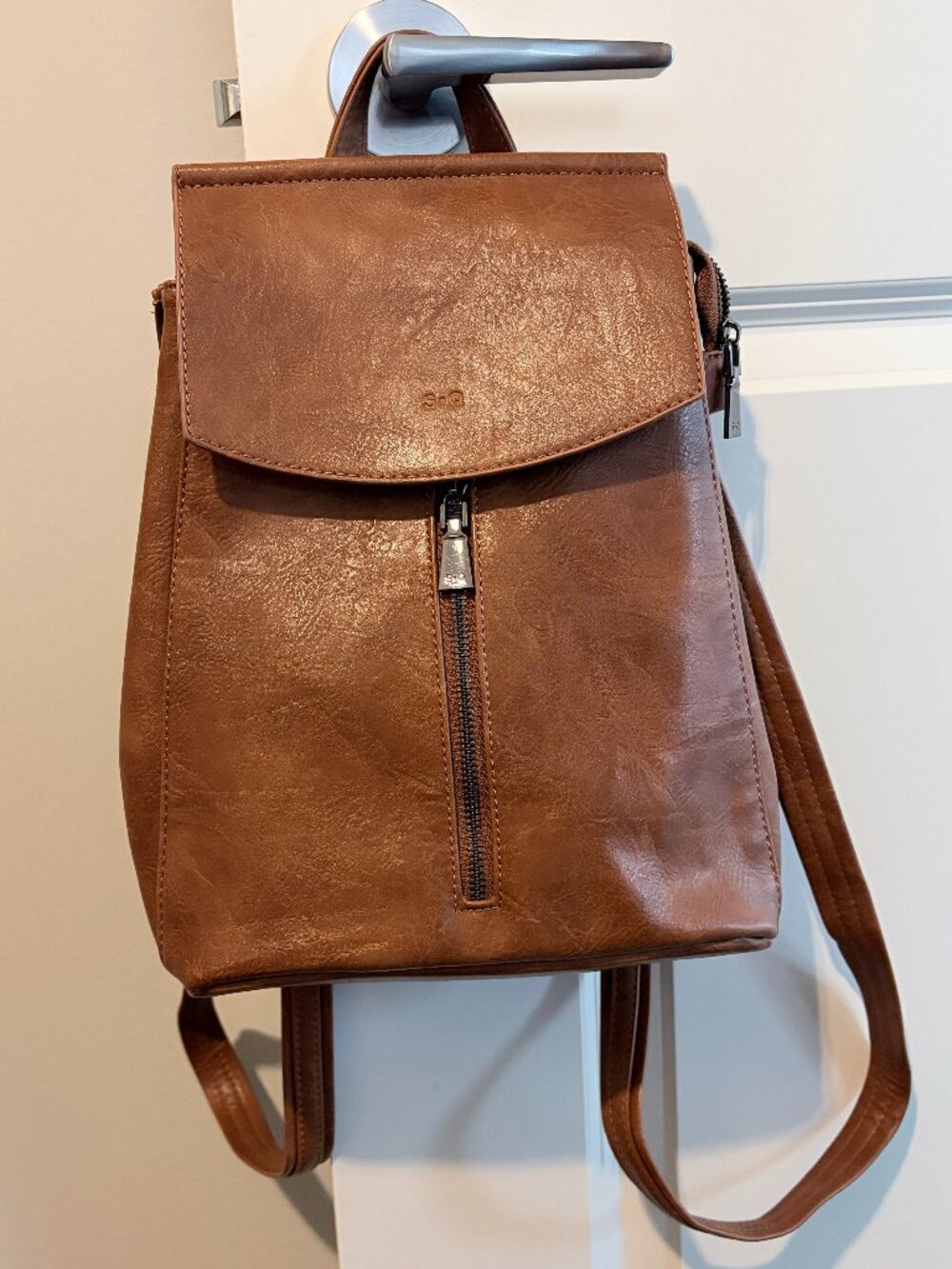 S-Q Chloe Convertible Backpack Brown